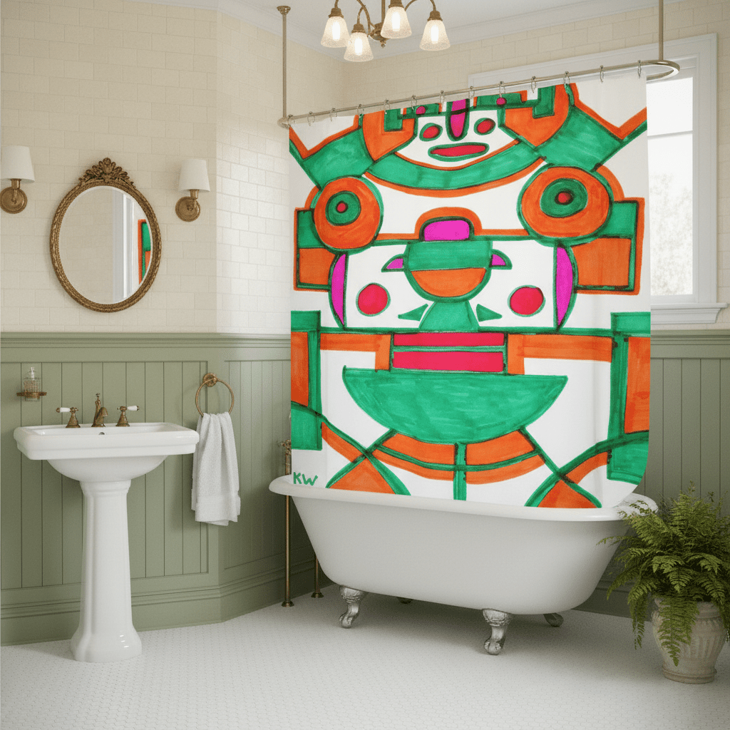 KW Bath Bliss Shower Curtain 15 - Winter Sunshine Marketplace