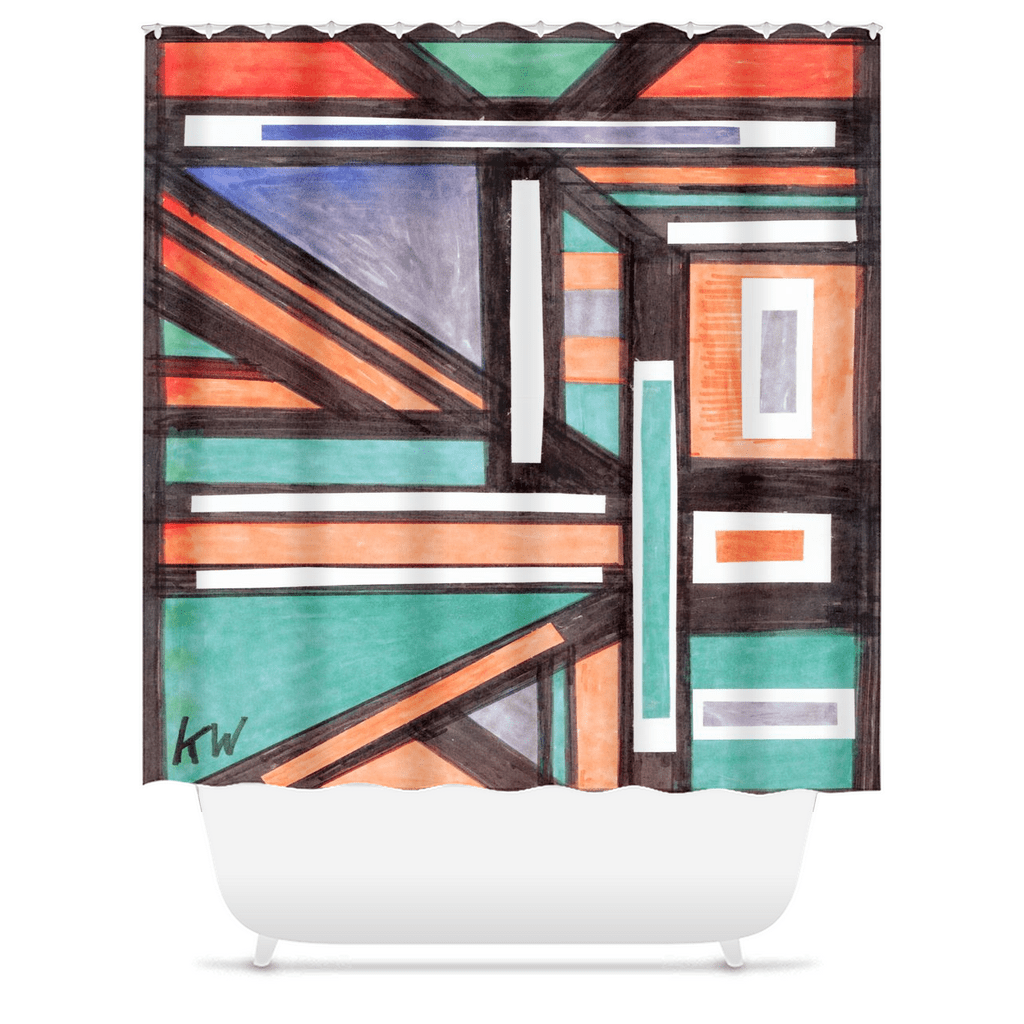 KW Bath Bliss Shower Curtain 22 - Winter Sunshine Marketplace