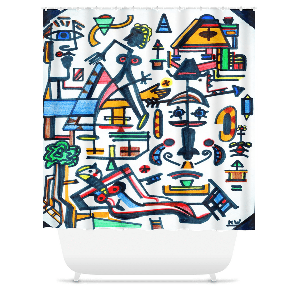 KW Bath Bliss Shower Curtain 26 - Winter Sunshine Marketplace