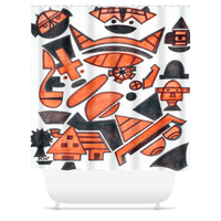 KW Bath Bliss Shower Curtain 28 - Winter Sunshine Marketplace