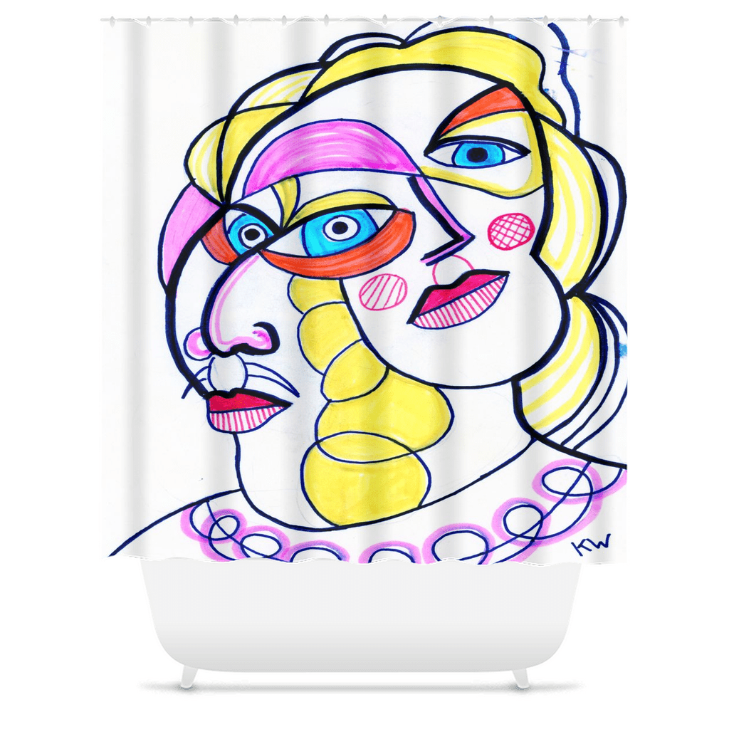 KW Bath Bliss Shower Curtain 33 - Winter Sunshine Marketplace