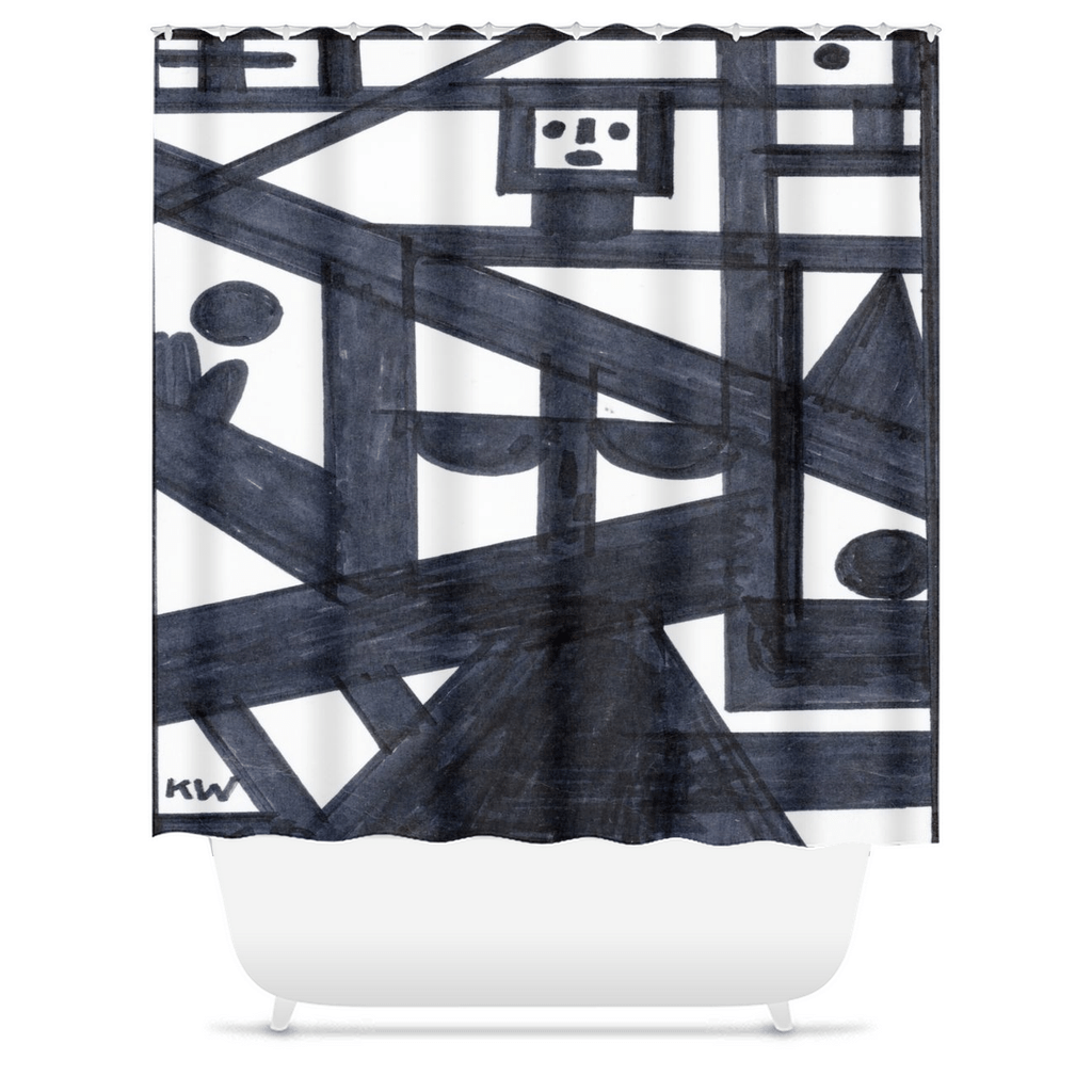 KW Bath Bliss Shower Curtain 35 - Winter Sunshine Marketplace