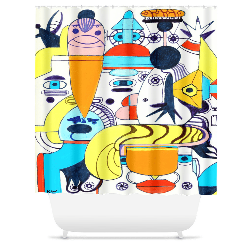 KW Bath Bliss Shower Curtain 37 - Winter Sunshine Marketplace