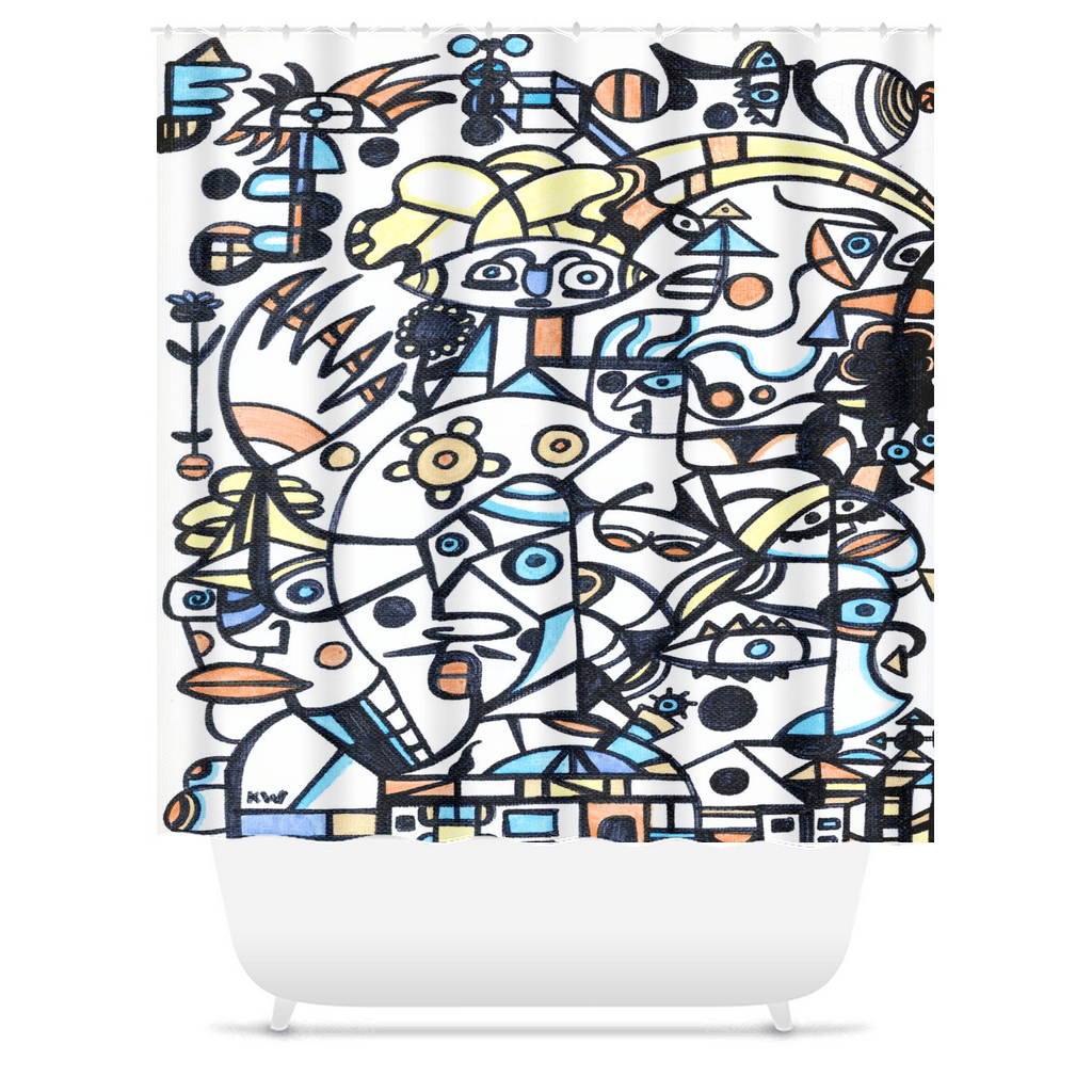 KW Bath Bliss Shower Curtain 40 - Winter Sunshine Marketplace