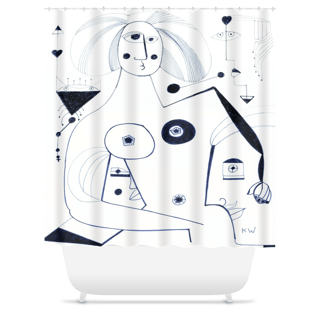 KW Bath Bliss Shower Curtain 42 - Winter Sunshine Marketplace