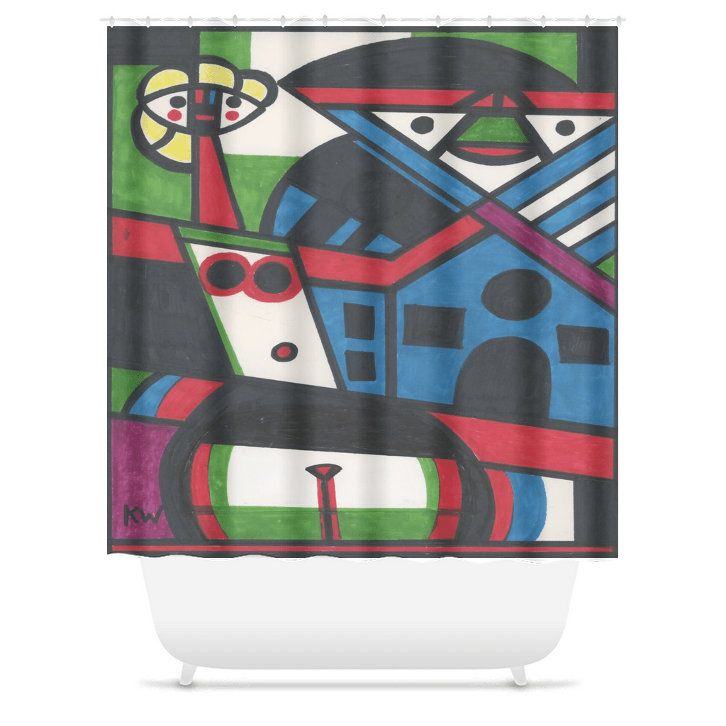 KW Bath Bliss Shower Curtain 44 - Winter Sunshine Marketplace