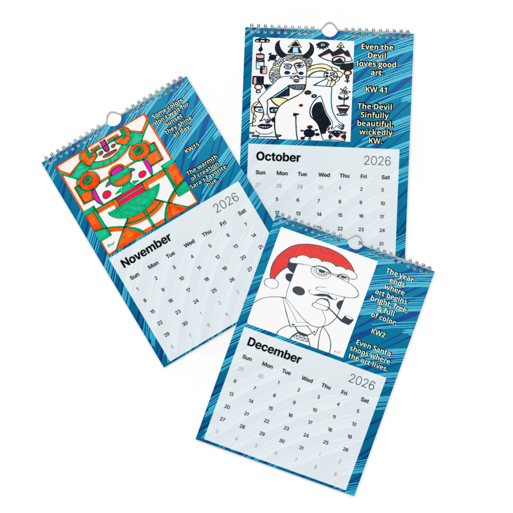 KW Gallery Art & Legacy Calendar 2026 - Winter Sunshine Marketplace