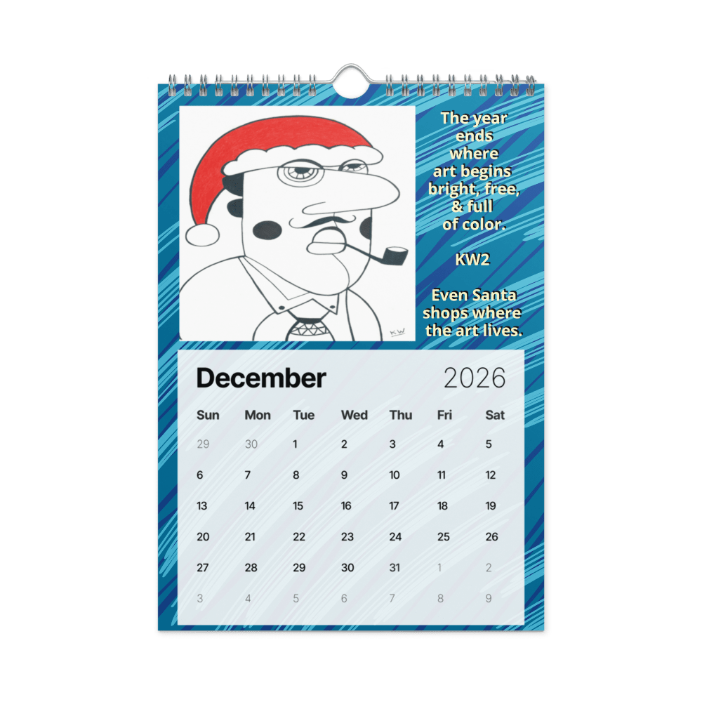 KW Gallery Art & Legacy Calendar 2026 - Winter Sunshine Marketplace