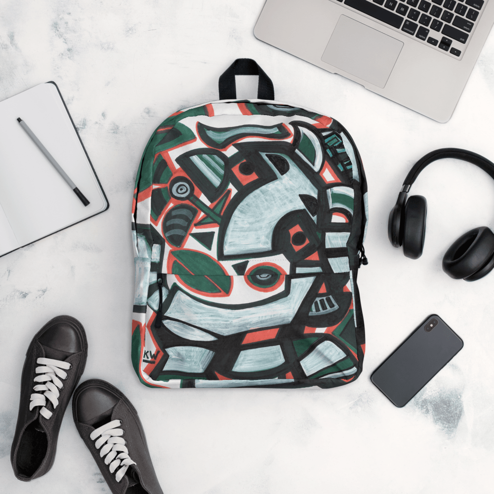 KW Gallery Art Traveler Backpack 1🎨🖼️ - Winter Sunshine Marketplace