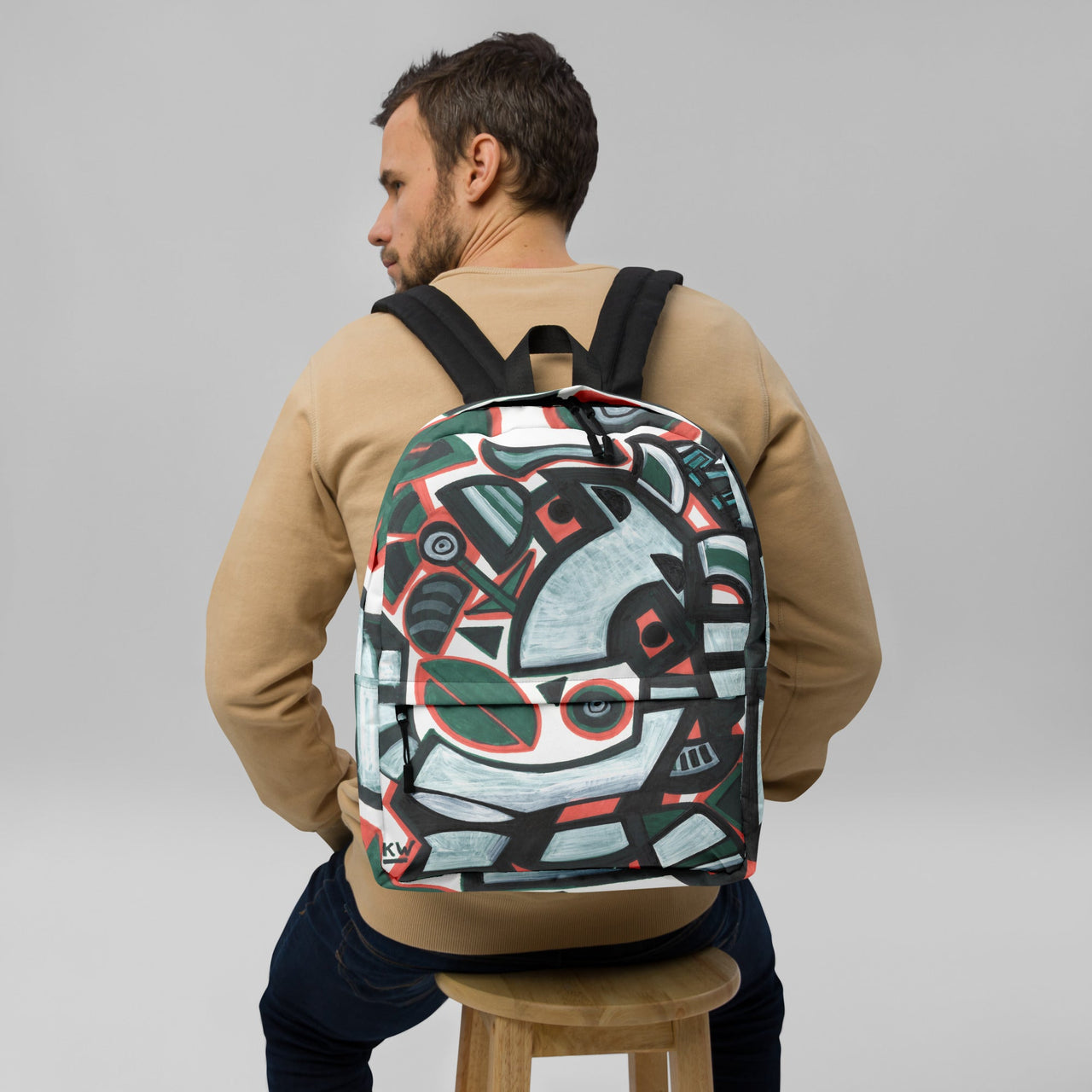 KW Gallery Art Traveler Backpack 1🎨🖼️ - Winter Sunshine Marketplace