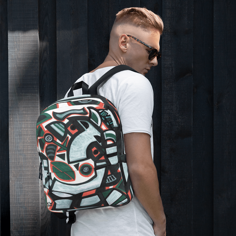 KW Gallery Art Traveler Backpack 1🎨🖼️ - Winter Sunshine Marketplace