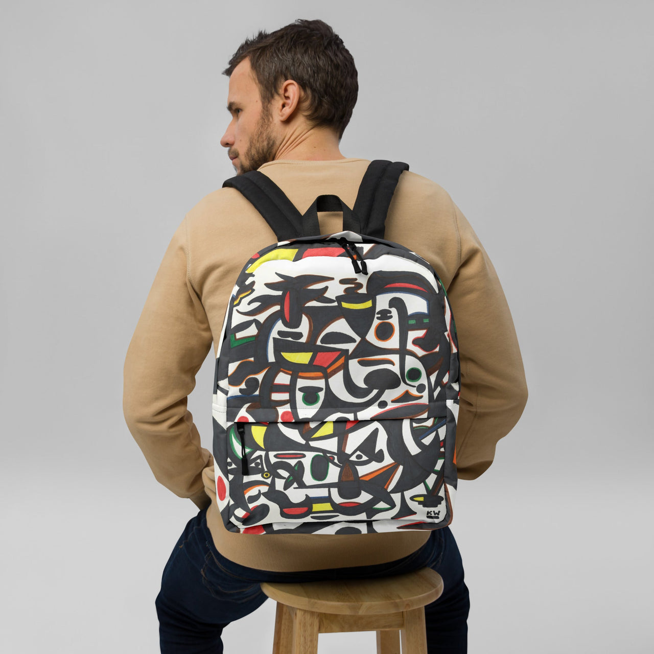 KW Gallery Art Traveler Backpack 10🎨🖼️ - Winter Sunshine Marketplace