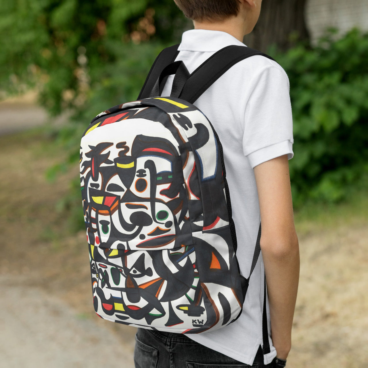 KW Gallery Art Traveler Backpack 10🎨🖼️ - Winter Sunshine Marketplace