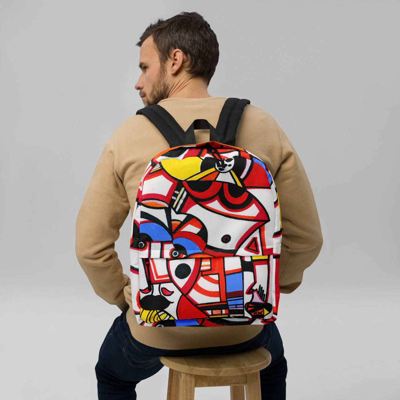 KW Gallery Art Traveler Backpack 11🎨🖼️ - Winter Sunshine Marketplace