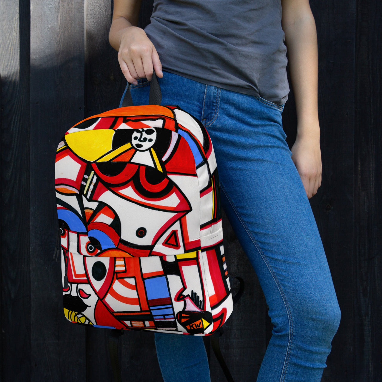 KW Gallery Art Traveler Backpack 11🎨🖼️ - Winter Sunshine Marketplace