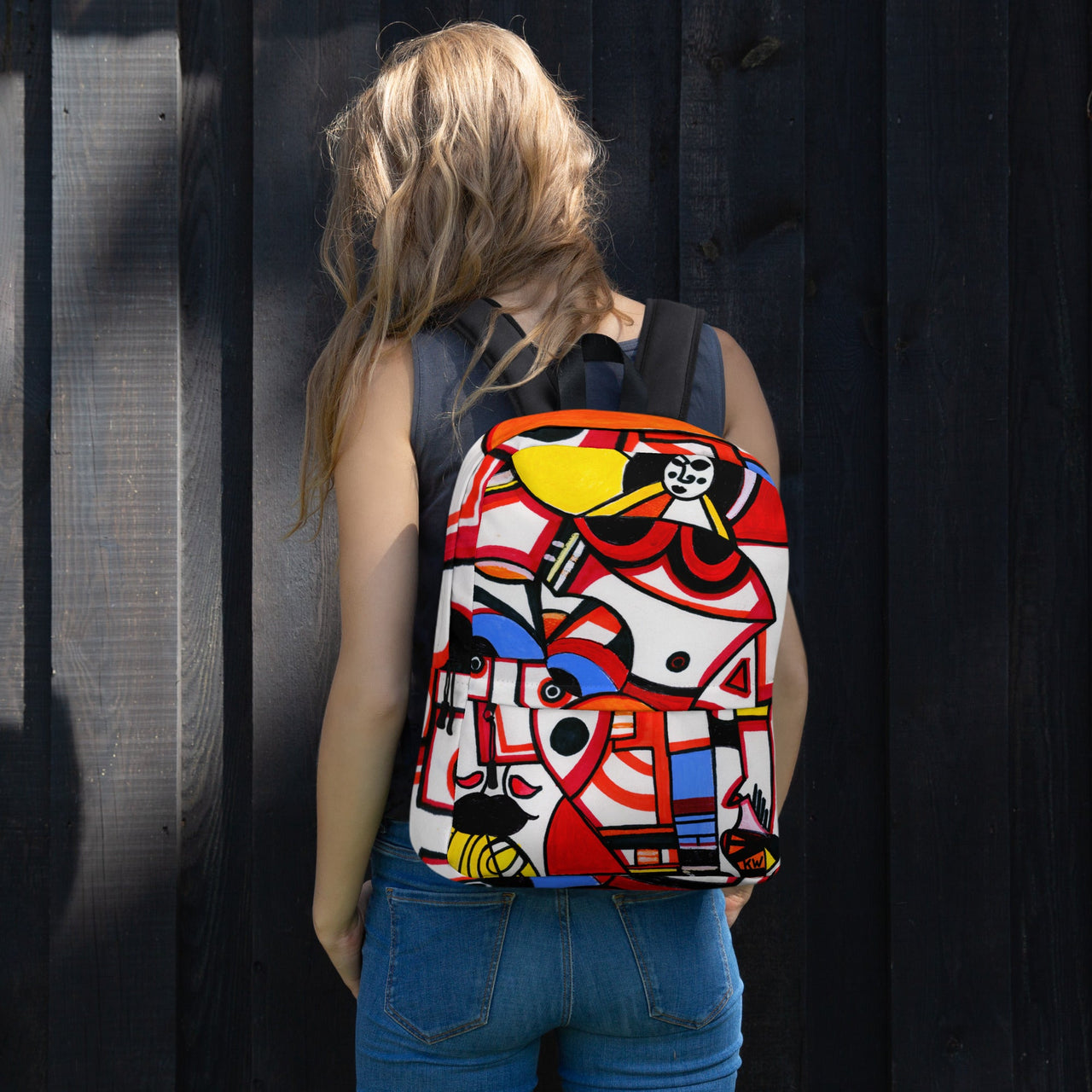 KW Gallery Art Traveler Backpack 11🎨🖼️ - Winter Sunshine Marketplace