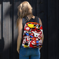 KW Gallery Art Traveler Backpack 11🎨🖼️ - Winter Sunshine Marketplace
