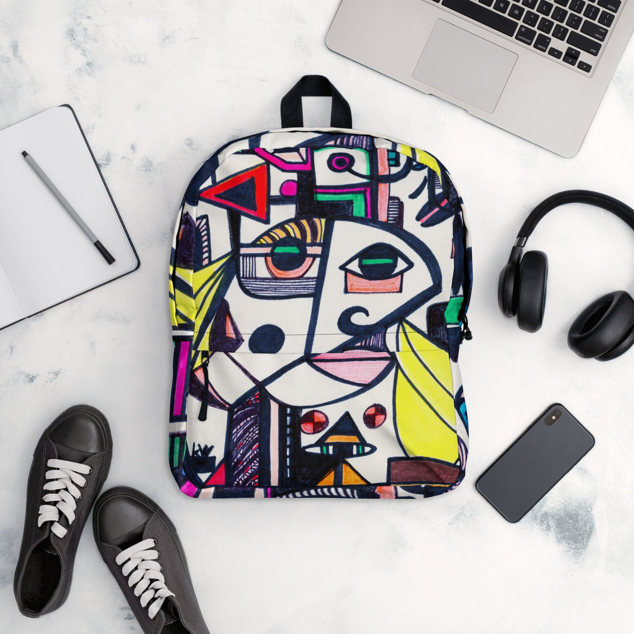 KW Gallery Art Traveler Backpack 13🎨🖼️ - Winter Sunshine Marketplace