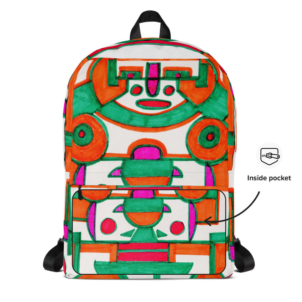 KW Gallery Art Traveler Backpack 15🎨🖼️ - Winter Sunshine Marketplace