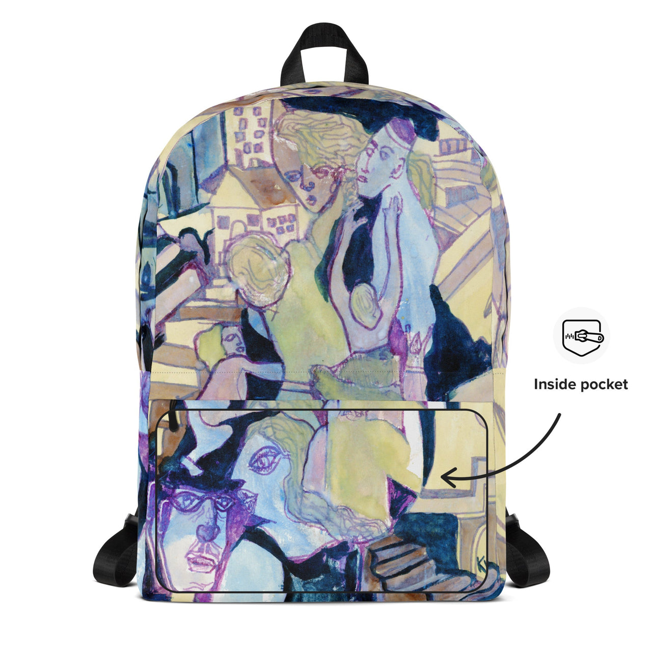 KW Gallery Art Traveler Backpack 16🎨🖼️ - Winter Sunshine Marketplace