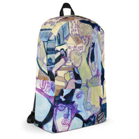 KW Gallery Art Traveler Backpack 16🎨🖼️ - Winter Sunshine Marketplace