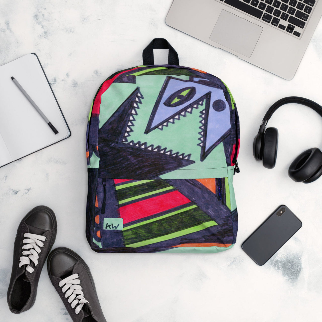 KW Gallery Art Traveler Backpack 20🎨🖼️ - Winter Sunshine Marketplace