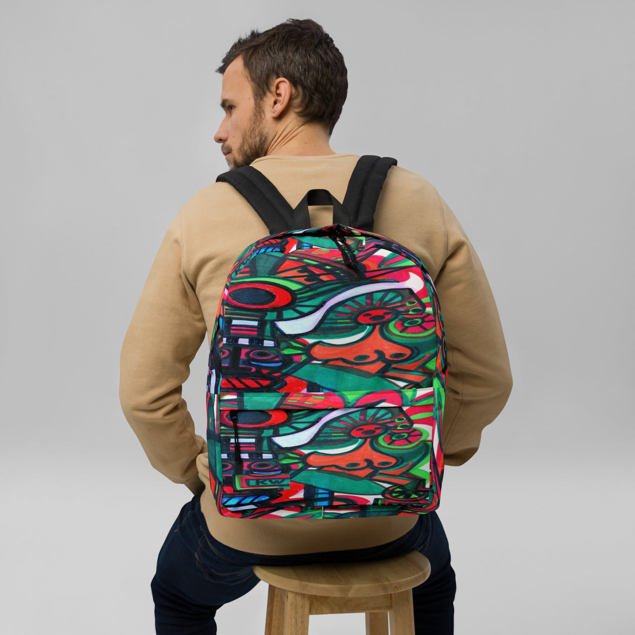 KW Gallery Art Traveler Backpack 21🎨🖼️ - Winter Sunshine Marketplace