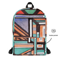 KW Gallery Art Traveler Backpack 22🎨🖼️ - Winter Sunshine Marketplace