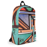 KW Gallery Art Traveler Backpack 22🎨🖼️ - Winter Sunshine Marketplace