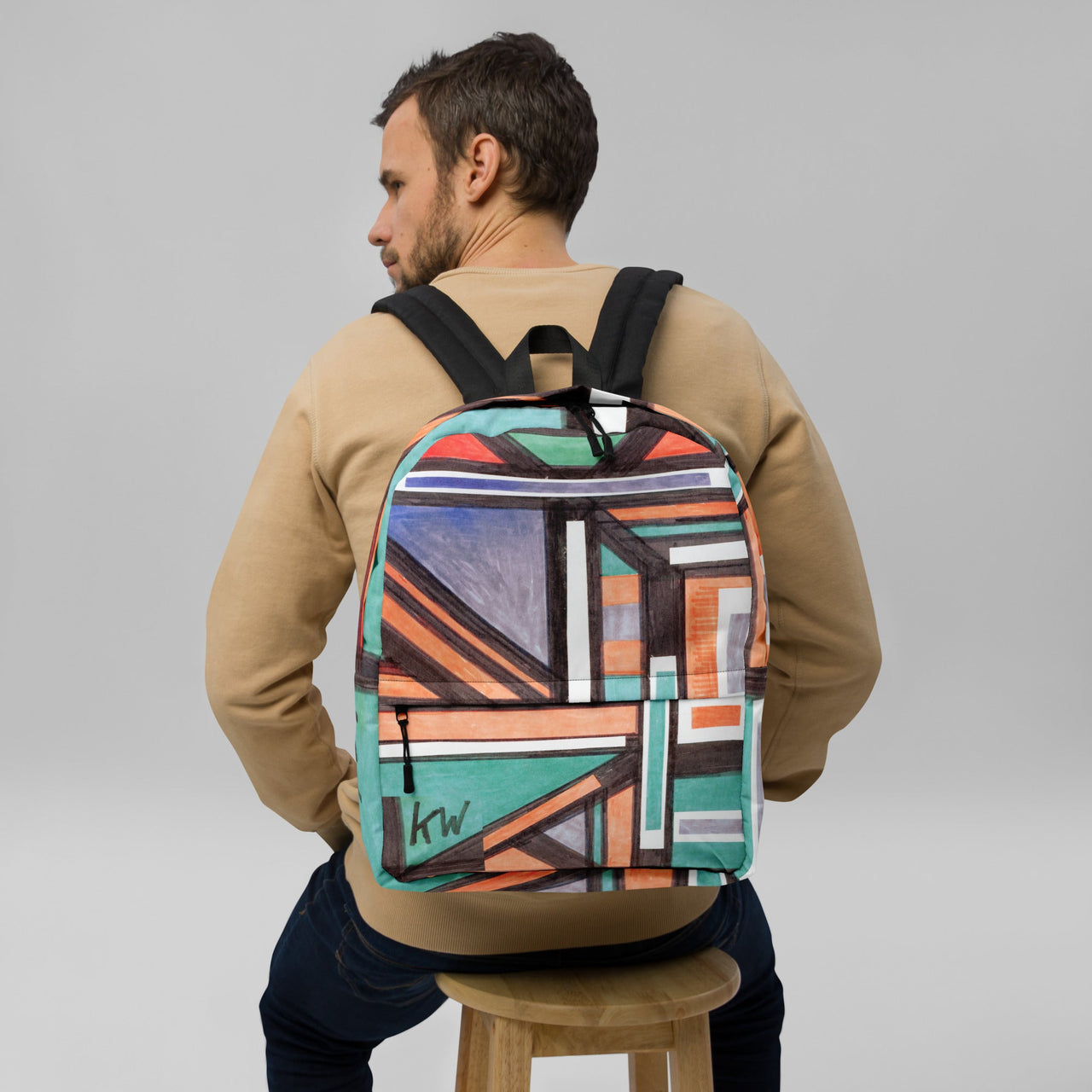 KW Gallery Art Traveler Backpack 22🎨🖼️ - Winter Sunshine Marketplace
