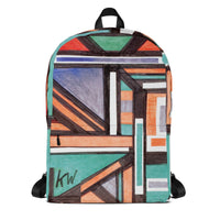 KW Gallery Art Traveler Backpack 22🎨🖼️ - Winter Sunshine Marketplace