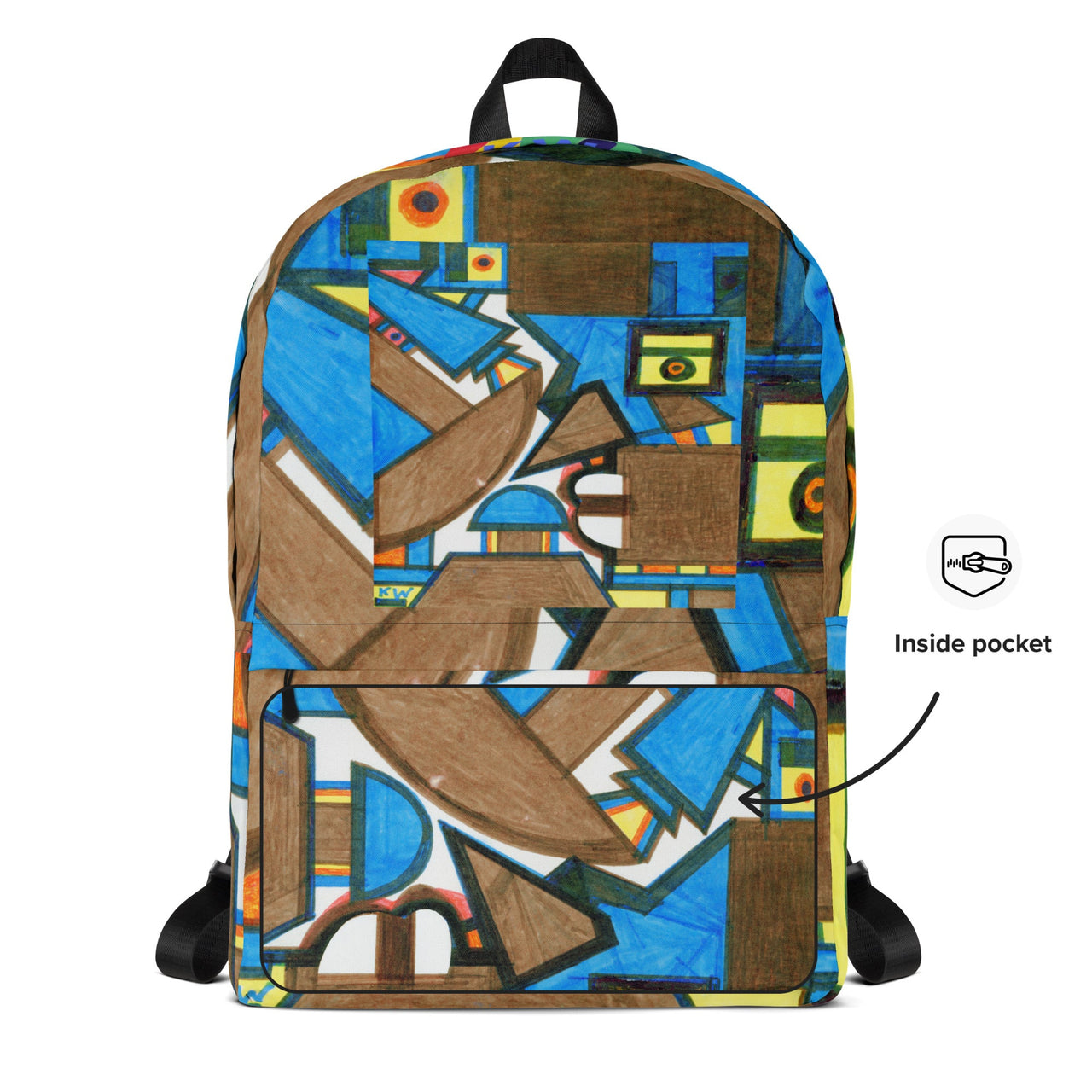 KW Gallery Art Traveler Backpack 23🎨🖼️ - Winter Sunshine Marketplace