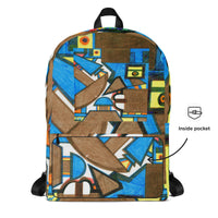 KW Gallery Art Traveler Backpack 23🎨🖼️ - Winter Sunshine Marketplace