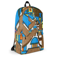 KW Gallery Art Traveler Backpack 23🎨🖼️ - Winter Sunshine Marketplace