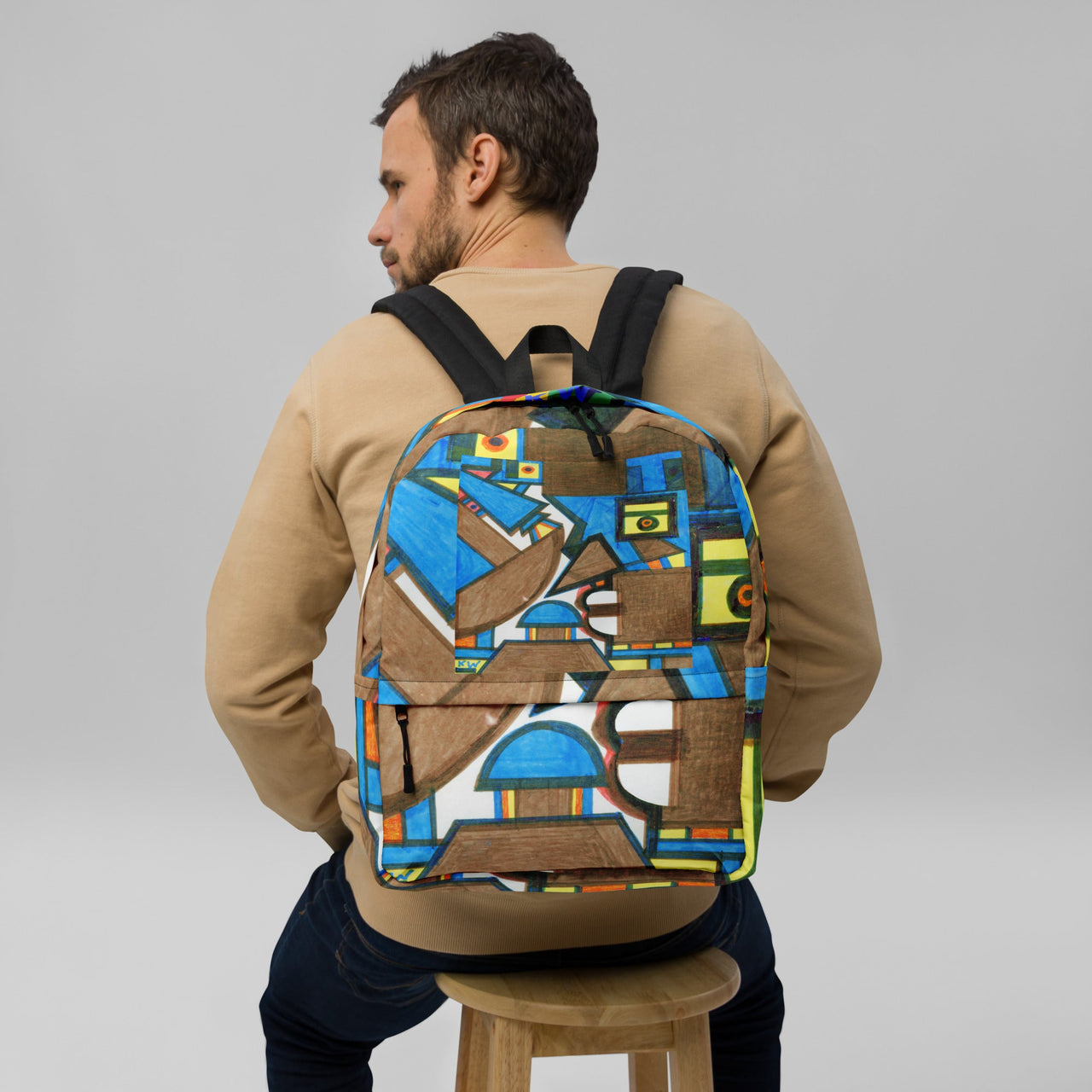 KW Gallery Art Traveler Backpack 23🎨🖼️ - Winter Sunshine Marketplace