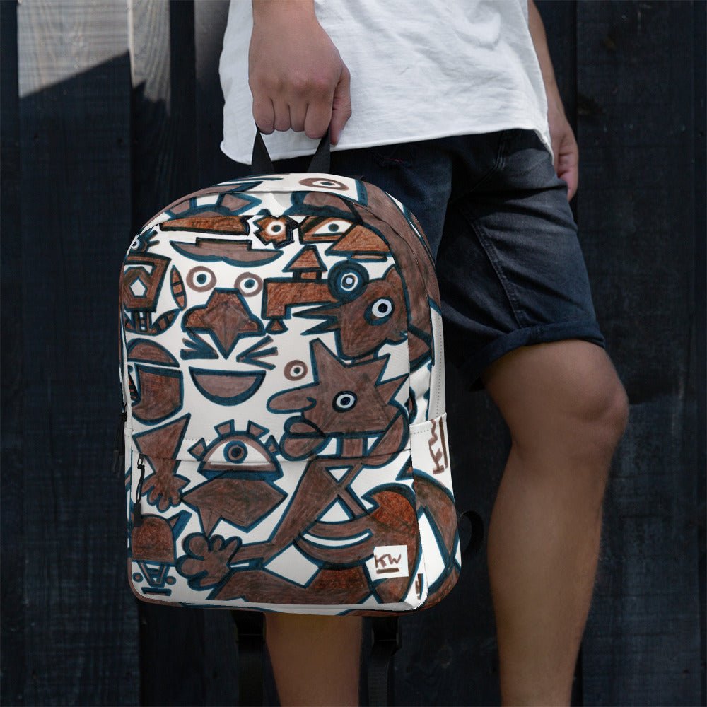 KW Gallery Art Traveler Backpack 24🎨🖼️ - Winter Sunshine Marketplace