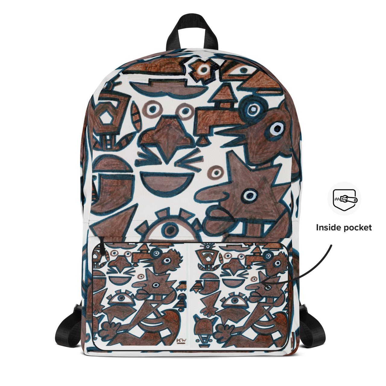 KW Gallery Art Traveler Backpack 24🎨🖼️ - Winter Sunshine Marketplace