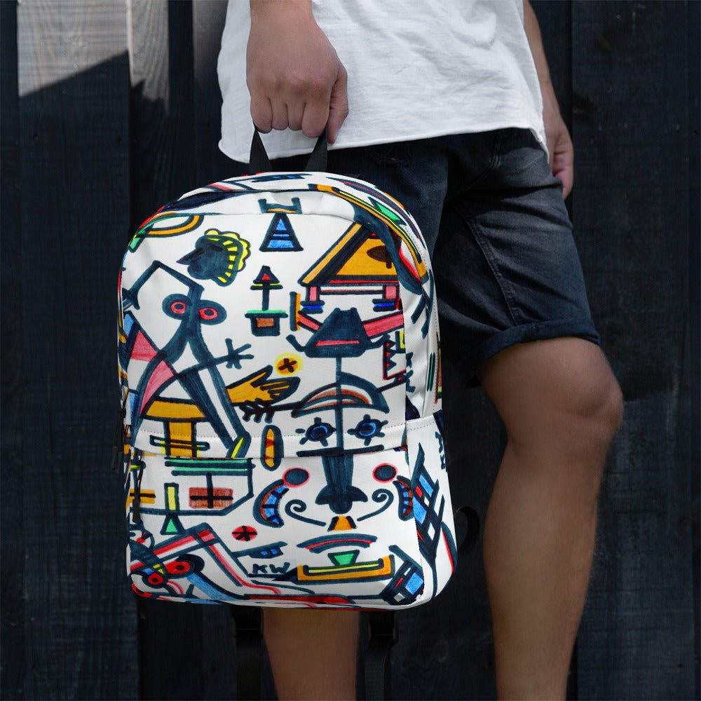 KW Gallery Art Traveler Backpack 26🎨🖼️ - Winter Sunshine Marketplace