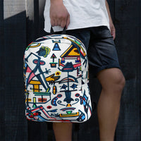 KW Gallery Art Traveler Backpack 26🎨🖼️ - Winter Sunshine Marketplace