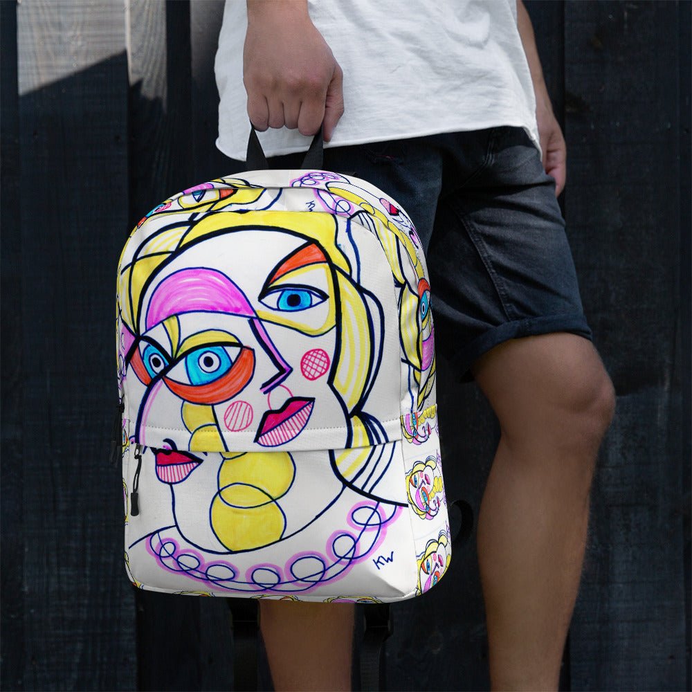 KW Gallery Art Traveler Backpack 33🎨🖼️ - Winter Sunshine Marketplace