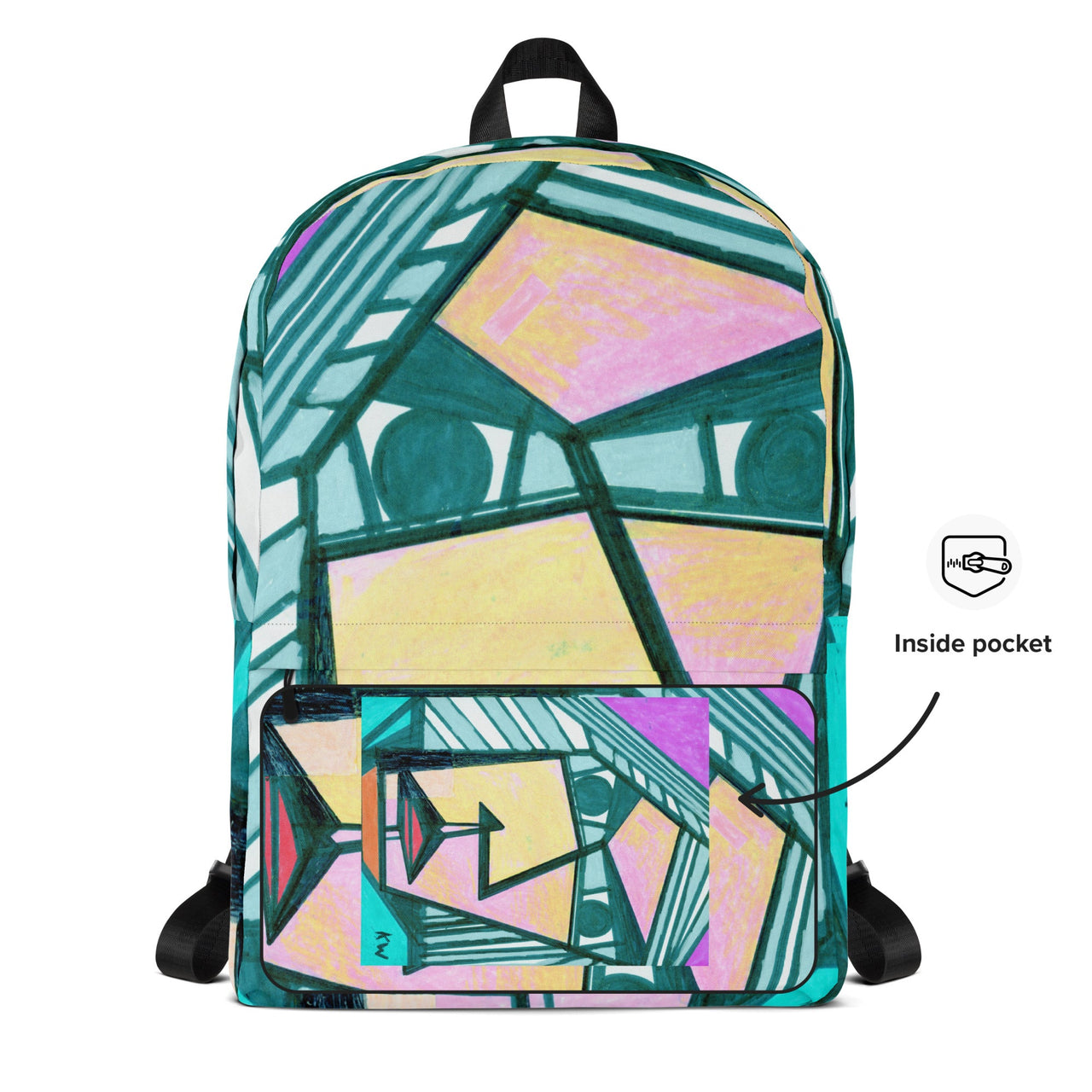 KW Gallery Art Traveler Backpack 34🎨🖼️ - Winter Sunshine Marketplace
