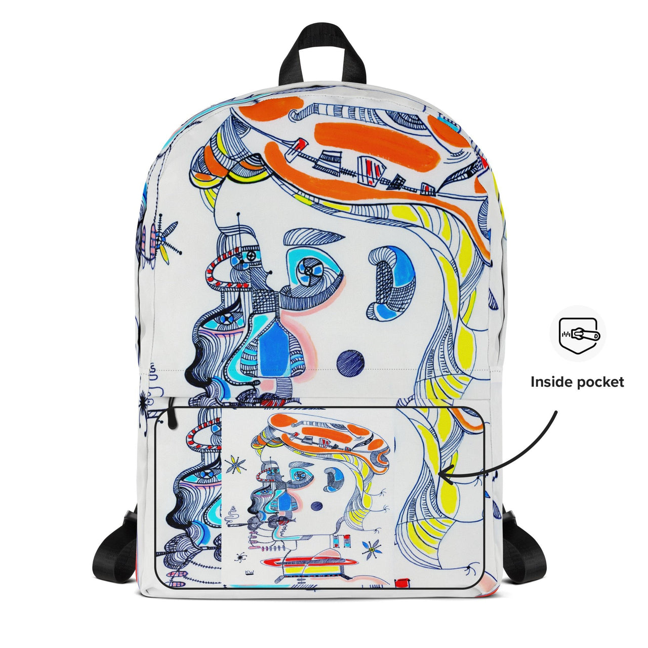 KW Gallery Art Traveler Backpack 36🎨🖼️ - Winter Sunshine Marketplace