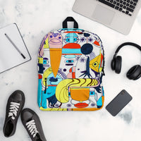 KW Gallery Art Traveler Backpack 37🎨🖼️ - Winter Sunshine Marketplace