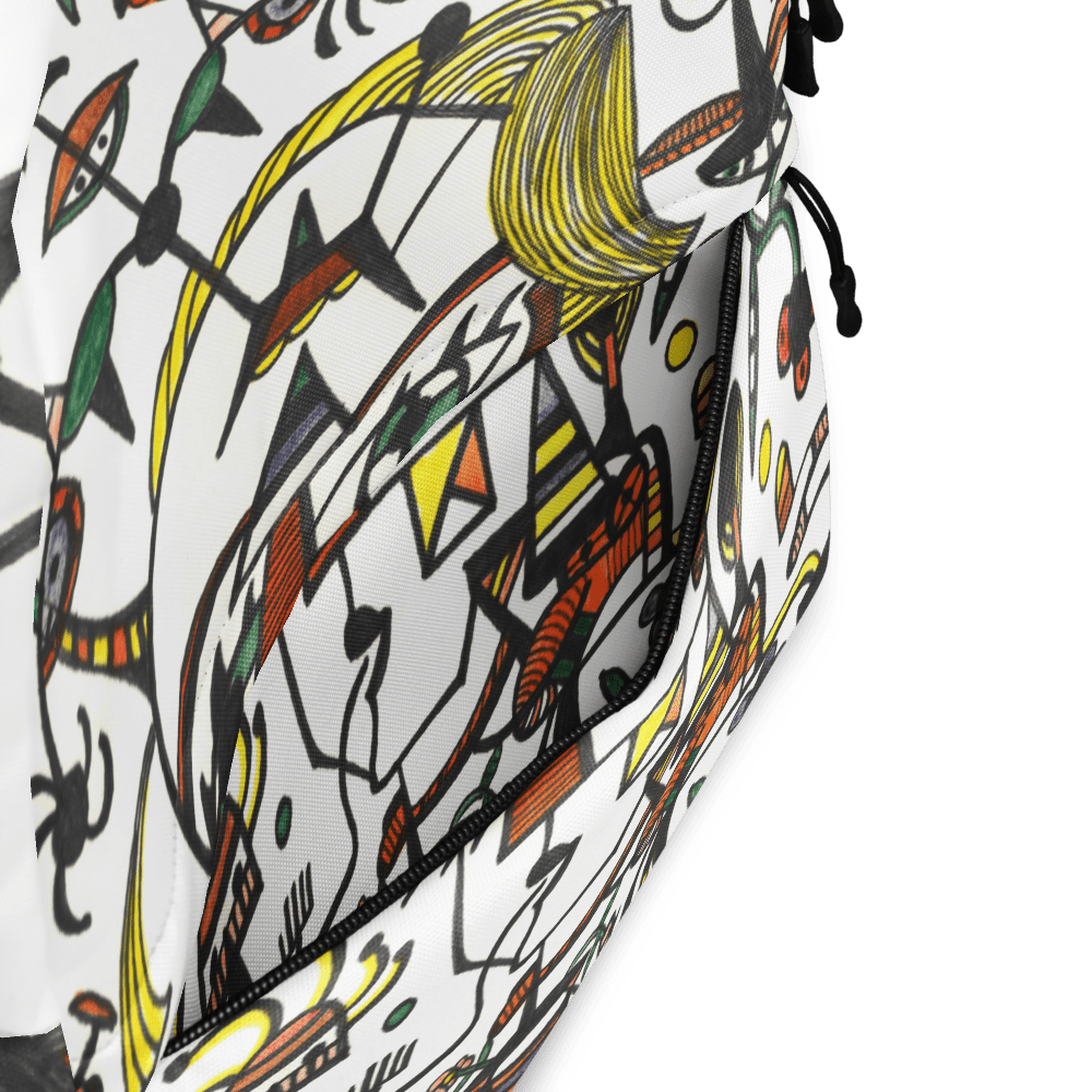 KW Gallery Art Traveler Backpack 4🎨🖼️ - Winter Sunshine Marketplace