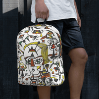 KW Gallery Art Traveler Backpack 4🎨🖼️ - Winter Sunshine Marketplace