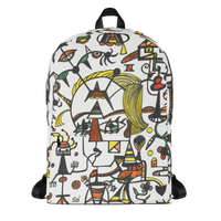 KW Gallery Art Traveler Backpack 4🎨🖼️ - Winter Sunshine Marketplace