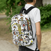 KW Gallery Art Traveler Backpack 4🎨🖼️ - Winter Sunshine Marketplace