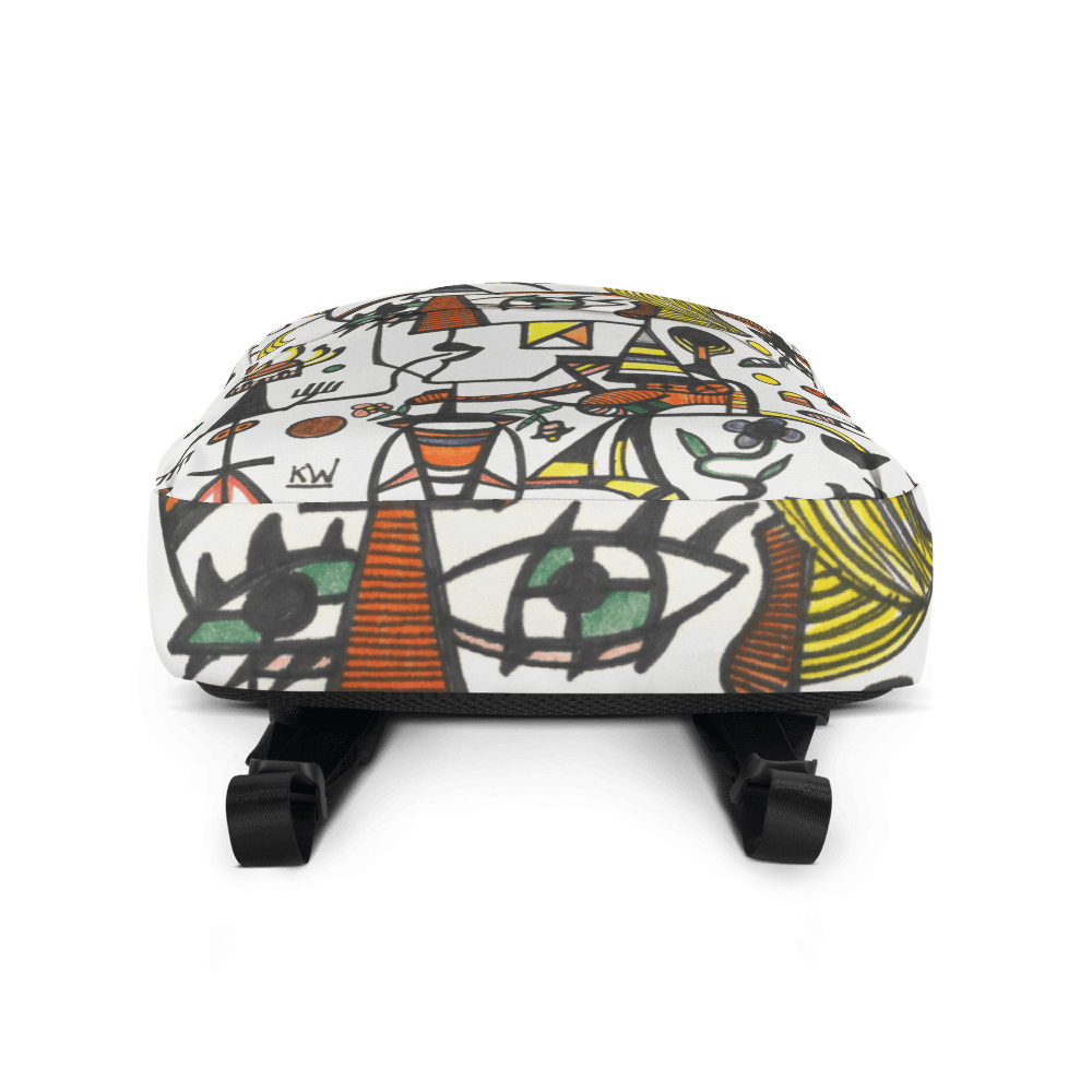 KW Gallery Art Traveler Backpack 4🎨🖼️ - Winter Sunshine Marketplace