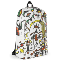 KW Gallery Art Traveler Backpack 4🎨🖼️ - Winter Sunshine Marketplace