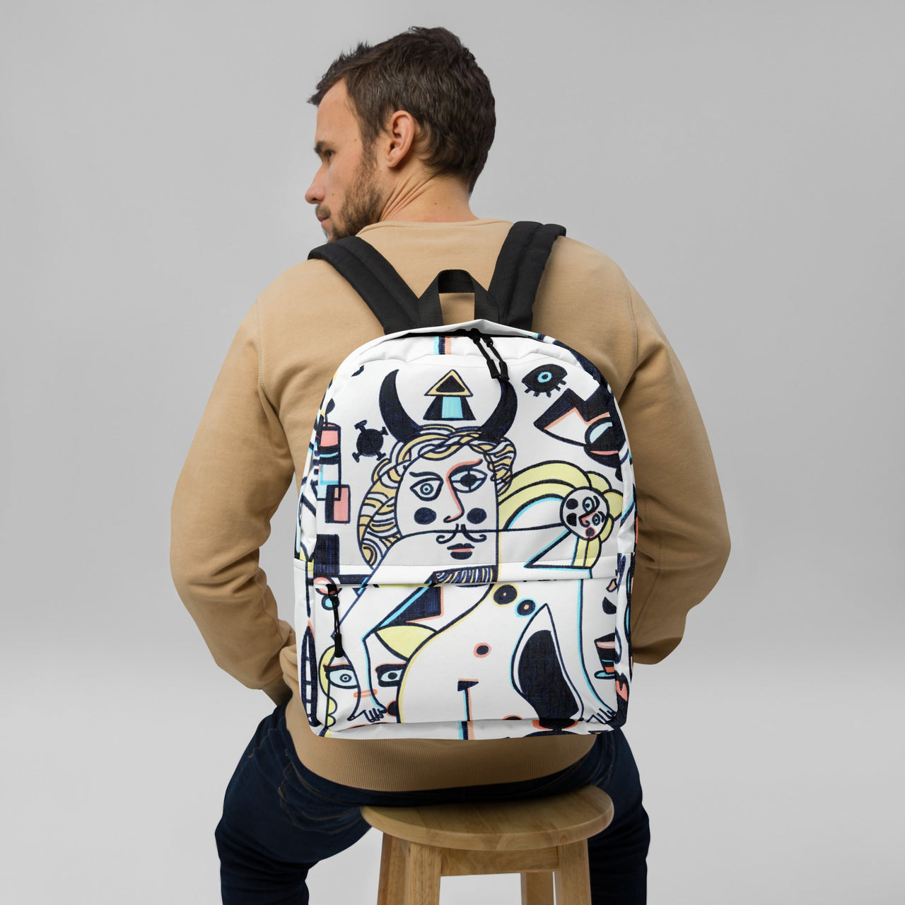 KW Gallery Art Traveler Backpack 41🎨🖼️ - Winter Sunshine Marketplace